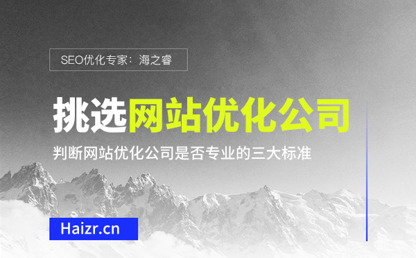 判斷網(wǎng)站優(yōu)化公司是否專業(yè)的三大標準